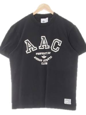 아디다스오리지널 블랙 면 aac라운드반팔티