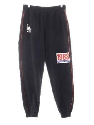 MLB 블랙 면혼방 LA1988조거트레이닝팬츠
