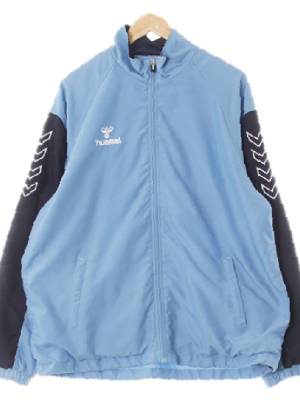 hummel 딥콘플라워블루잉크네이비 나그랑자수로고투톤점퍼