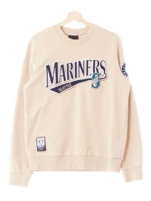 MLB 샌드베이지 면혼방 MARINERS크루넥맨투맨