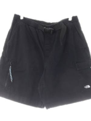 노스페이스 블랙 면혼방 하프포켓벨티드트레킹팬츠
