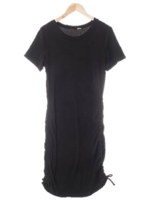 h&m 블랙 라이트골지셔링반팔원피스