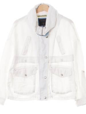 Guess 화이트 마 쿨와이드넥자켓