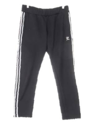 아디다스오리지널 블랙 면혼방 삼선밴딩유로파트랙팬츠