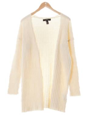 포에버21 크림 빅골지오픈형롱가디건
