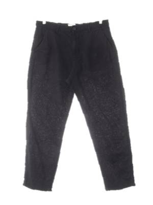 h&m 블랙 린넨혼방 스몰카브라팬츠