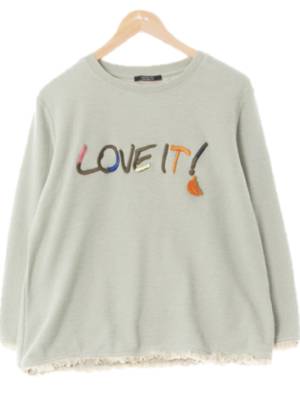 잭앤질 세라돈민트 면혼방 loveit수술맨투맨