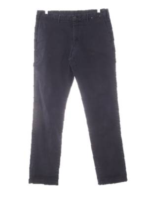 유니클로 네이비 면혼방 워싱치노팬츠