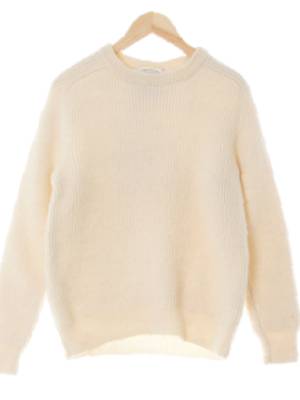 united arrows 아이보리 울 라운드넥스웨터