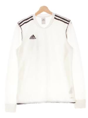 아디다스 화이트 스트라이프 클리마라이트 광택라인브이넥스포츠티