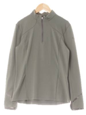 salewa 차콜 하프집업슬림긴팔멀티티