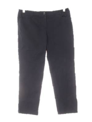 헤지스 네이비 면혼방 스트레치일자팬츠