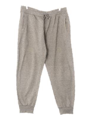 h&m 차콜 면혼방 빅밴딩추리닝팬츠