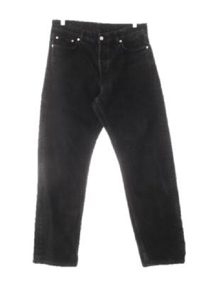 h&m 블랙 데님 워싱스트레이트진