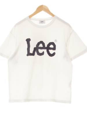 Lee 화이트 프린팅 면 빅로고반팔티