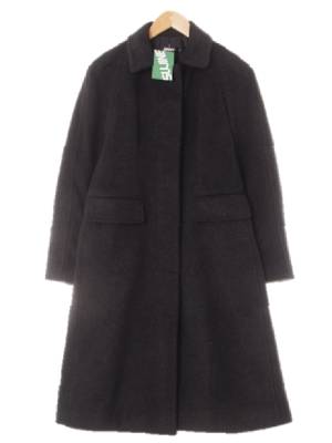 dkny 다크차콜 울 싱글카라발마칸맥시모직코트