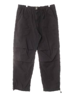 h&m 블랙 면혼방 절개조거와이드팬츠