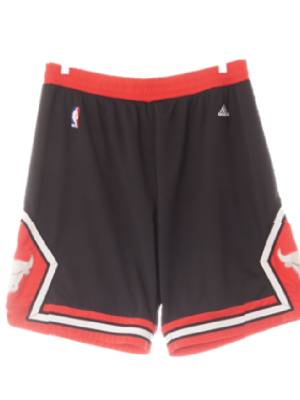 아디다스NBA 블랙레드 배색스포츠반바지