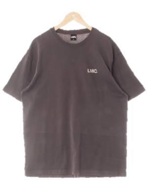 lmc 차콜 프린팅 면 써클레터링루즈반팔티