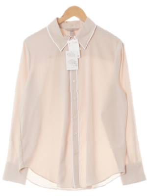 h&m 베이지 더블카라블라우스
