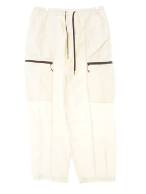 moif functional uniform 에그노그아이보리 스티치라인바스락워크팬츠
