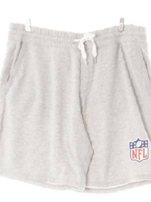 h&m 그레이 면혼방 NFL하프츄리닝팬츠
