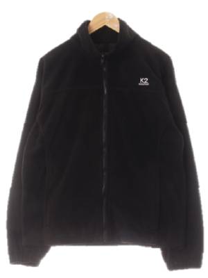 k2 블랙 플리스집업점퍼