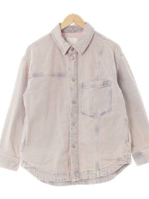 h&m 핑크 데님 워싱디파인포켓재킷