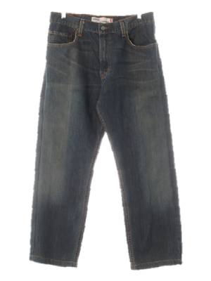 리바이스569 인디고 데님 워싱테이퍼드진