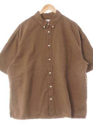 h&m 데미지카키 면 오버사이즈반팔셔츠