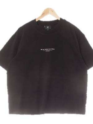 h&m 블랙 면 루즈핏반팔티