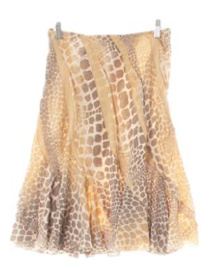 robertocavalli 누디베이지 호피 프릴그라데이션스커트