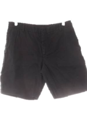 h&m 블랙 린넨혼방 베이직반바지