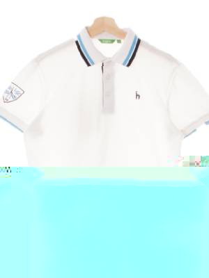 자라 화이트블랙 면 블럭루즈핏카라반팔티