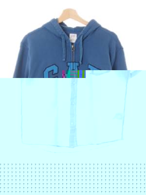 h&m 스카이블루 면 레귤러핏반팔셔츠