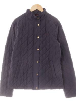 힐피거데님 빈티지네이비 퀼팅슬림핏집업자켓