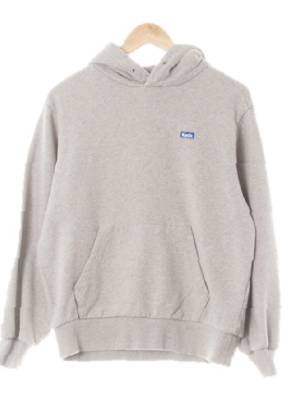 keds 멜란지그레이 면 미니패치로고포켓후드티