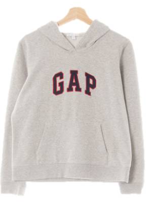 gap 멜란지그레이 면혼방 로고빅패치웜포켓후드티