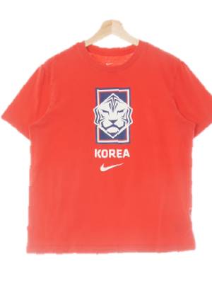 나이키 레드 프린팅 면 코리아타이거반팔티