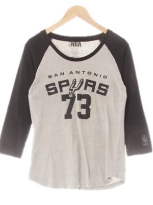 NBA 멜란지그레이블랙 면혼방 레터링73라글란칠부티