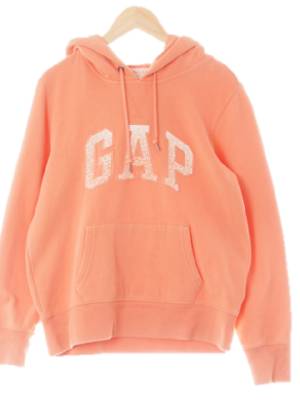 gap 더스티코랄 면혼방 빈티지빅로고포켓후드티