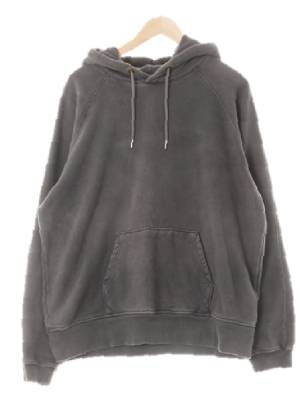 originalgarments 피그먼트그레이 면혼방 기모루즈핏후드티