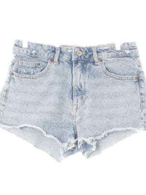 h&m 화이트블루 데님 워싱마이크로컷팅진