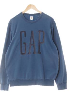 gap 블루미라지 프린팅 면혼방 클래식빅로고스웨트셔츠