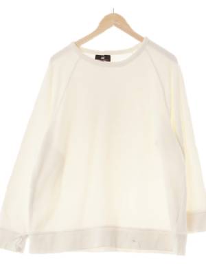 h&m 웜화이트 면 라그란맨투맨