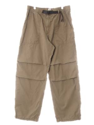 h&m 빈티지카키 면혼방 절개포켓밴딩카고팬츠