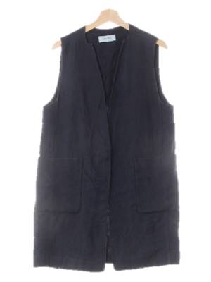 bcbg 네이비 마 민소매롱마자켓