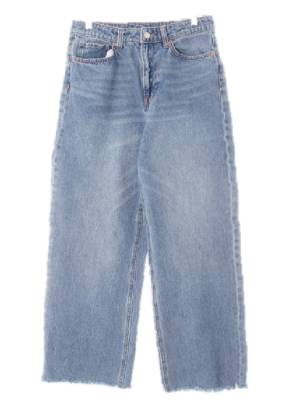 h&m 중청 데님 루즈스트레이트진