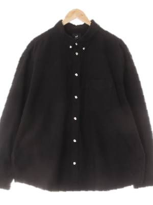 h&m 블랙 면 미세링클셔츠