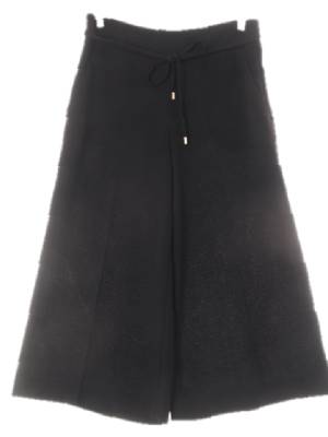 h&m 블랙 와이드9부와플팬츠